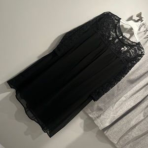 Luxology size 14 black lace dress